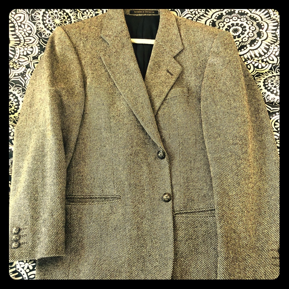 Marks & Spencer herringbone blazer
